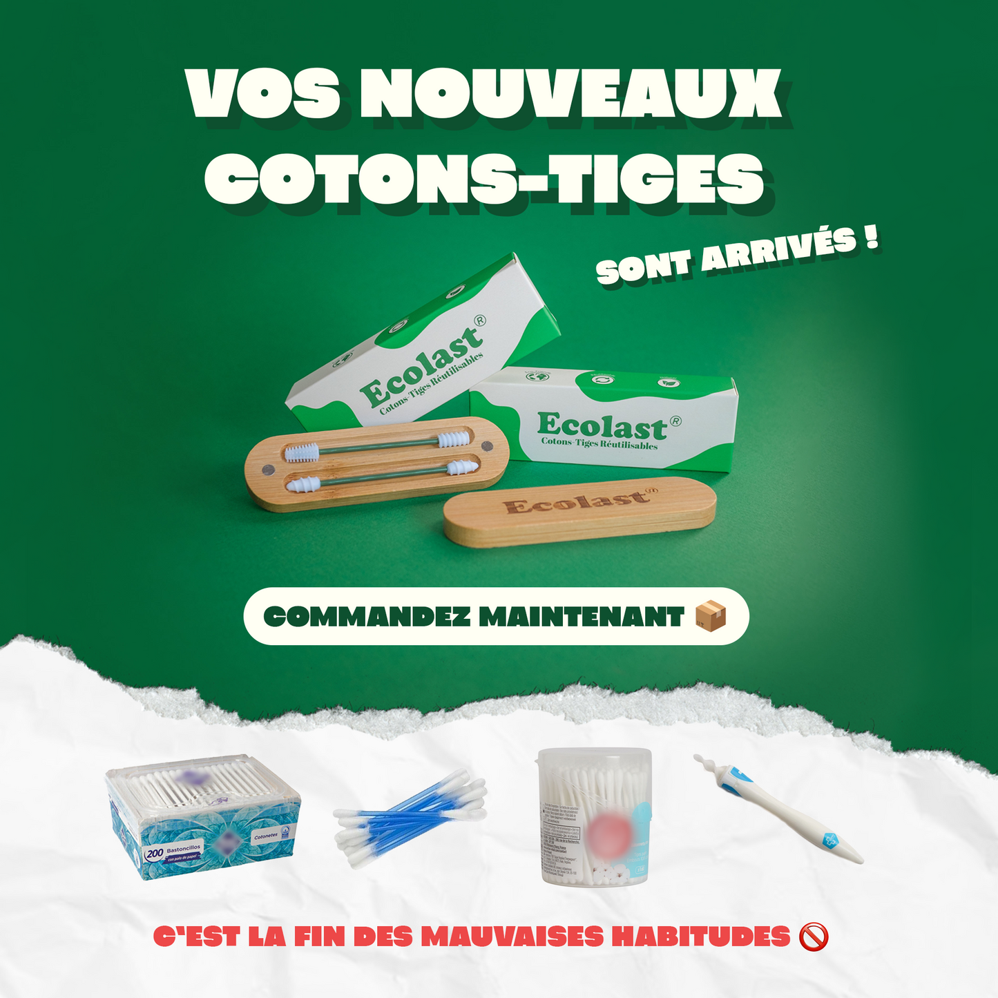 Cotons-Tiges Ecolast